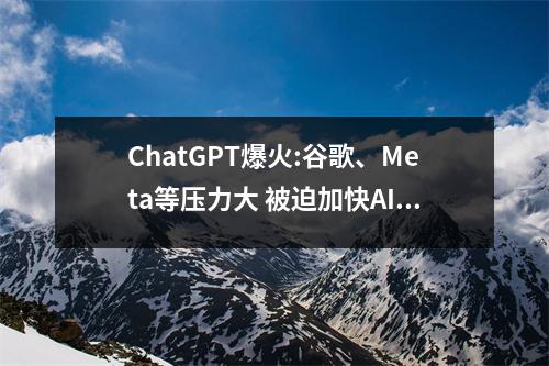 ChatGPT爆火:谷歌、Meta等压力大 被迫加快AI开发 met google ChatGPT爆火:谷歌、Meta等压力大 被迫加快AI开发 met google