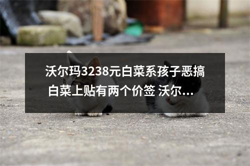 沃尔玛3238元白菜系孩子恶搞 白菜上贴有两个价签 沃尔玛买菜便宜吗