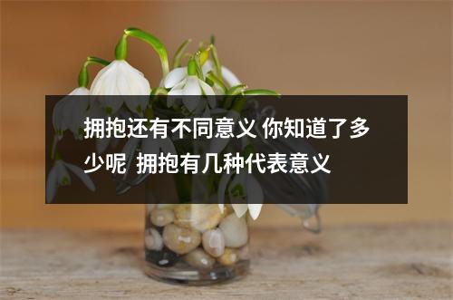 拥抱还有不同意义 你知道了多少呢  拥抱有几种代表意义