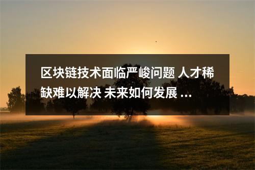 区块链技术面临严峻问题 人才稀缺难以解决 未来如何发展 区块链技术面临的挑战的是