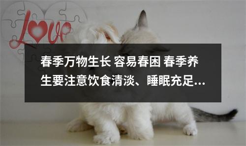 春季万物生长 容易春困 春季养生要注意饮食清淡、睡眠充足 立春万物生长