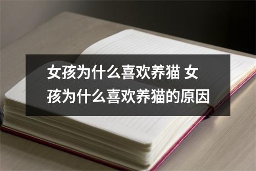 女孩为什么喜欢养猫 女孩为什么喜欢养猫的原因