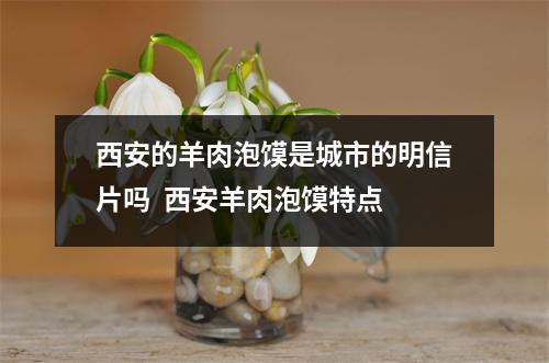 西安的羊肉泡馍是城市的明信片吗  西安羊肉泡馍特点