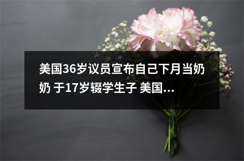 美国36岁议员宣布自己下月当奶奶 于17岁辍学生子 美国议员开会