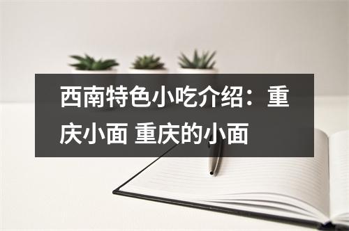 西南特色小吃介绍：重庆小面 重庆的小面