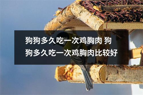 狗狗多久吃一次鸡胸肉 狗狗多久吃一次鸡胸肉比较好