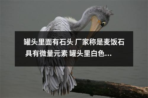 罐头里面有石头 厂家称是麦饭石 具有微量元素 罐头里白色颗粒是什么 罐头里面有石头 厂家称是麦饭石 具有微量元素 罐头里白色颗粒是什么