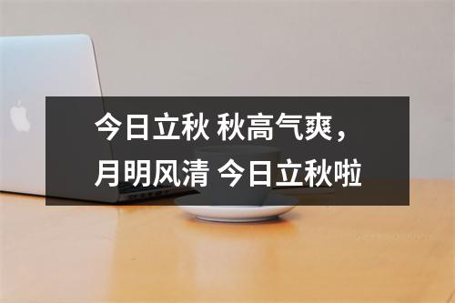 今日立秋 秋高气爽，月明风清 今日立秋啦