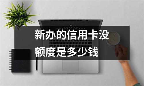 新办的信用卡没额度是多少钱