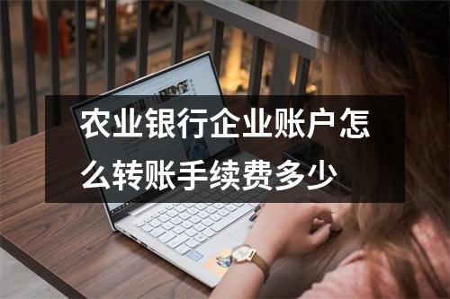 农业银行企业账户怎么转账手续费多少