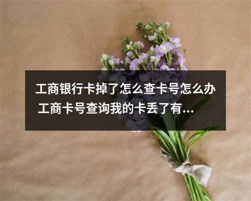工商银行卡掉了怎么查卡号怎么办 工商卡号查询我的卡丢了有身份证及手机号怎么能查卡号呢