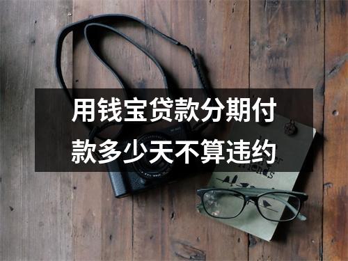 用钱宝贷款分期付款多少天不算违约