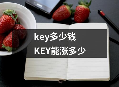 key多少钱 KEY能涨多少