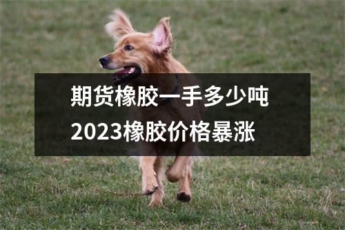 期货橡胶一手多少吨 2023橡胶价格暴涨