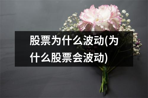股票为什么波动(为什么股票会波动)