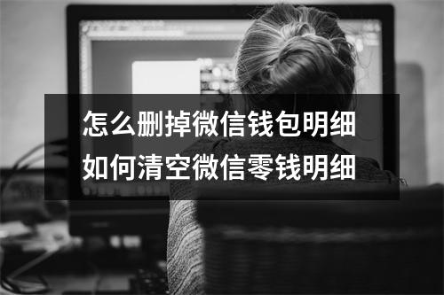 怎么删掉微信钱包明细 如何清空微信零钱明细