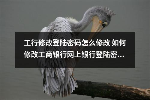 工行修改登陆密码怎么修改 如何修改工商银行网上银行登陆密码