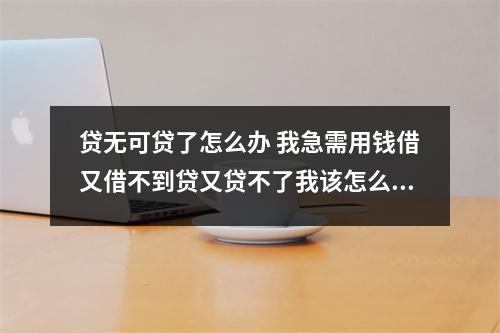 贷无可贷了怎么办 我急需用钱借又借不到贷又贷不了我该怎么办