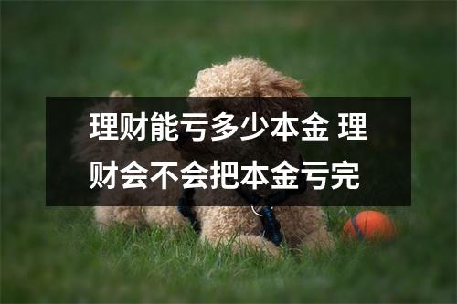 理财能亏多少本金 理财会不会把本金亏完