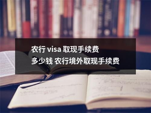 农行 visa 取现手续费多少钱 农行境外取现手续费