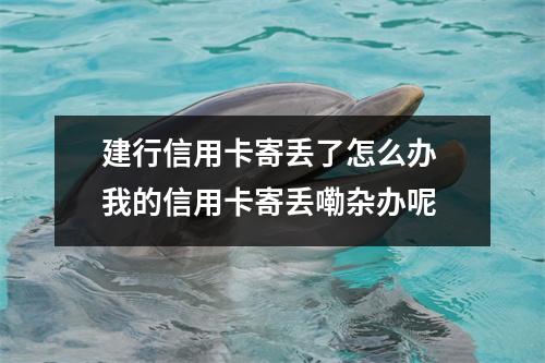 建行信用卡寄丢了怎么办 我的信用卡寄丢嘞杂办呢