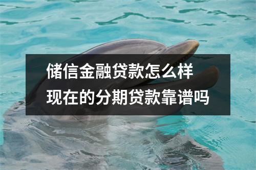 储信金融贷款怎么样 现在的分期贷款靠谱吗