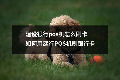 建设银行pos机怎么刷卡 如何用建行POS机刷银行卡