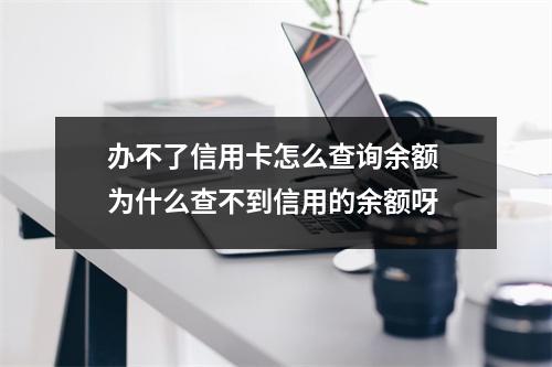 办不了信用卡怎么查询余额 为什么查不到信用的余额呀