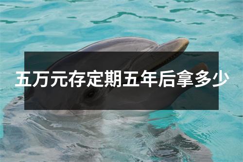 五万元存定期五年后拿多少