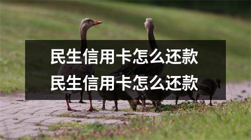 民生信用卡怎么还款 民生信用卡怎么还款