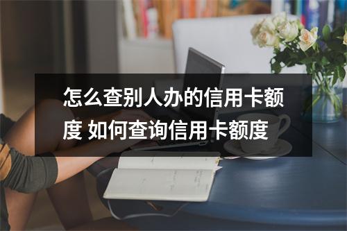 怎么查别人办的信用卡额度 如何查询信用卡额度