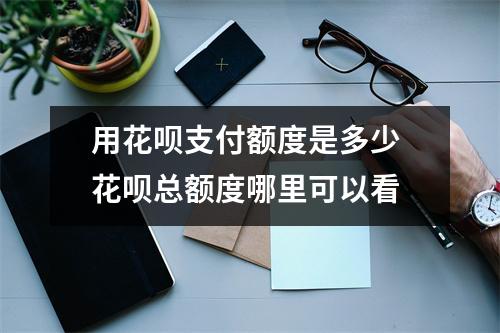 用花呗支付额度是多少 花呗总额度哪里可以看
