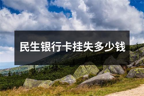 民生银行卡挂失多少钱