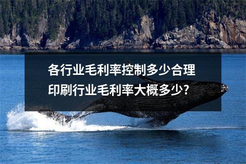 各行业毛利率控制多少合理 印刷行业毛利率大概多少?