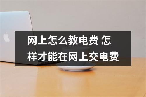 网上怎么教电费 怎样才能在网上交电费