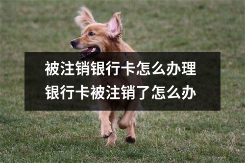 被注销银行卡怎么办理 银行卡被注销了怎么办