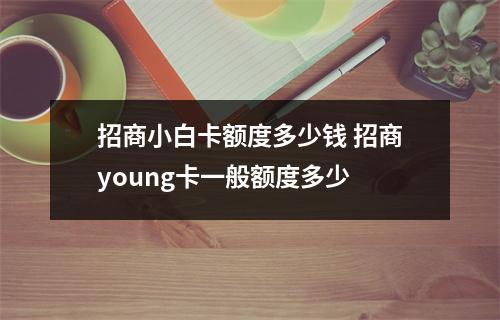 招商小白卡额度多少钱 招商young卡一般额度多少