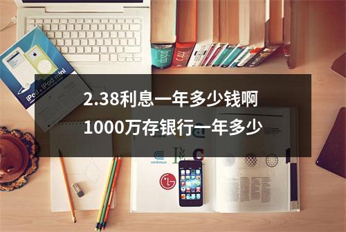 2.38利息一年多少钱啊 1000万存银行一年多少
