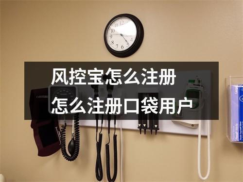 风控宝怎么注册 怎么注册口袋用户