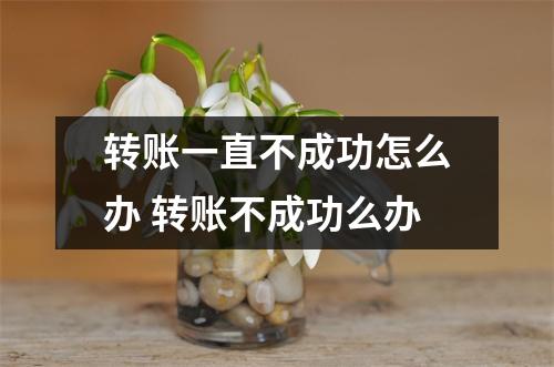 转账一直不成功怎么办 转账不成功么办