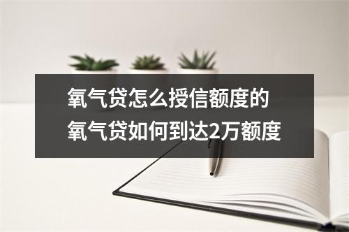 氧气贷怎么授信额度的 氧气贷如何到达2万额度