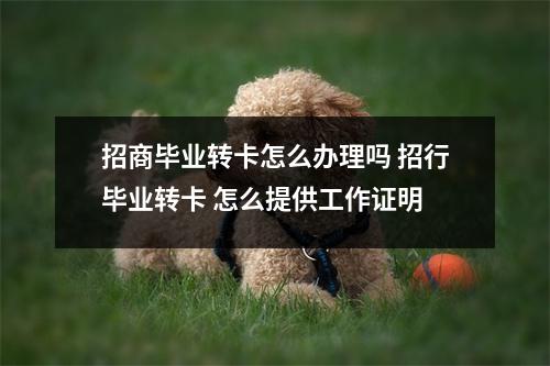 招商毕业转卡怎么办理吗 招行毕业转卡 怎么提供工作证明