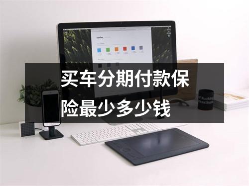 买车分期付款保险最少多少钱