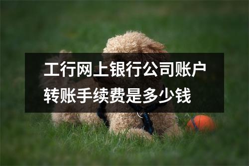 工行网上银行公司账户转账手续费是多少钱