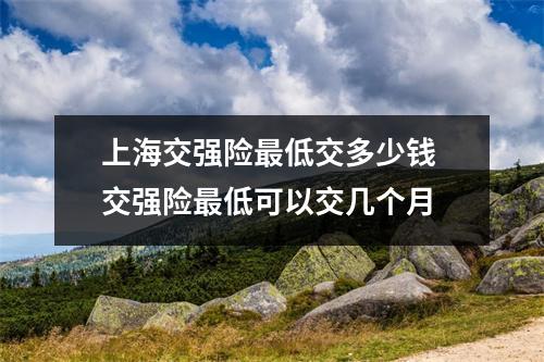 上海交强险最低交多少钱 交强险最低可以交几个月