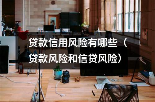 贷款信用风险有哪些（贷款风险和信贷风险）