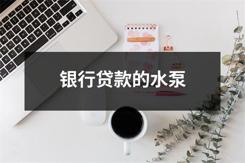 银行贷款的水泵