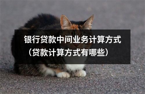 银行贷款中间业务计算方式（贷款计算方式有哪些）