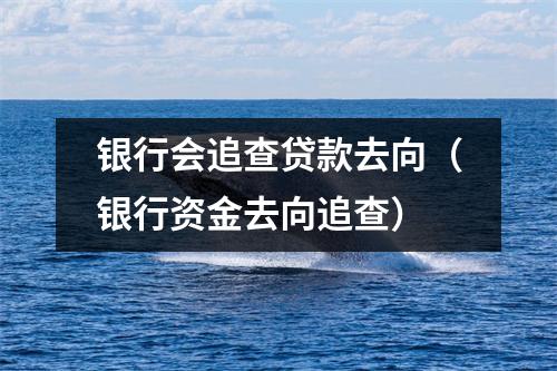 银行会追查贷款去向（银行资金去向追查）