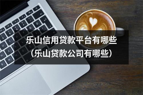 乐山信用贷款平台有哪些（乐山贷款公司有哪些）